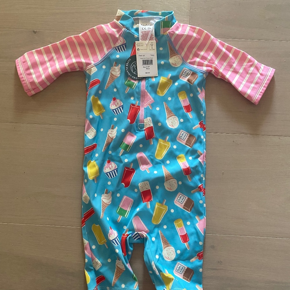 Baby Boden swimsuit/rash guard NWT 9-12 months